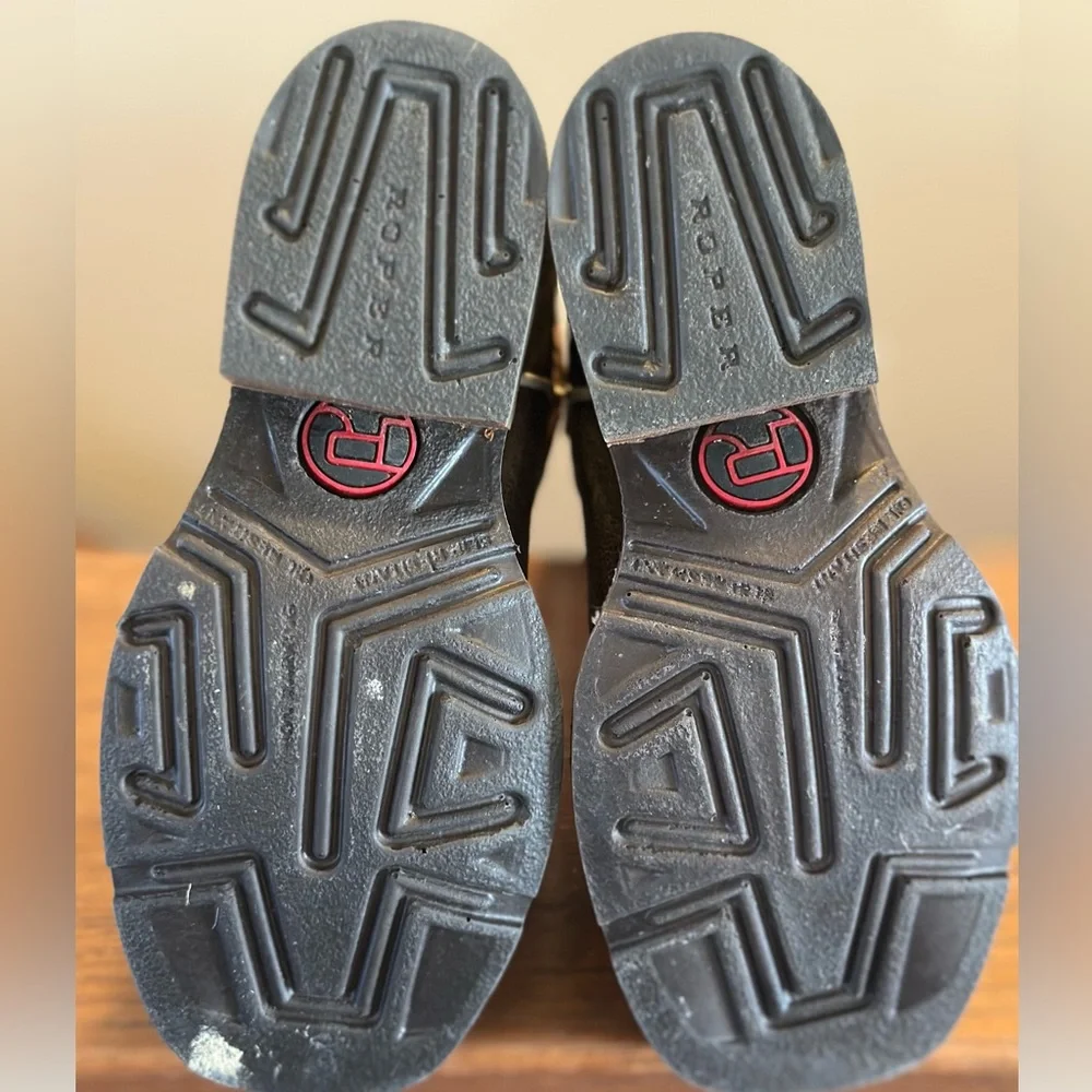 Kids Roper Cowboy Boots with Western Print - Picture 3 of 5